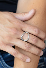 Load image into Gallery viewer, Fill The Gap - Silver Ring- Paparazzi Accessories