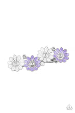 Load image into Gallery viewer, Ok, BLOOMER - Purple and White Hair Clip- Paparazzi Accessories