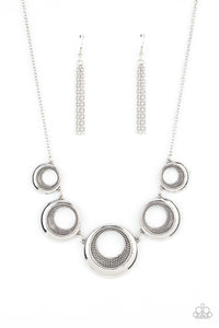 Solar Cycle - Silver Necklace- Paparazzi Accessories