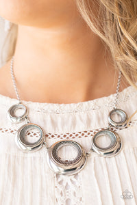 Solar Cycle - Silver Necklace- Paparazzi Accessories