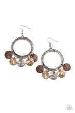 Load image into Gallery viewer, Trinket Tease - Multi-toned Silver Earrings- Paparazzi Accessories