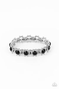 Prismatic Palace - Black and Silver Bracelet- Paparazzi Accessories