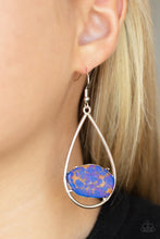 Load image into Gallery viewer, Tropical Terrazzo - Multicolored Silver Earrings- Paparazzi Accessories