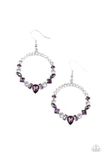 Load image into Gallery viewer, Revolutionary Refinement - Purple and Silver Earrings- Paparazzi Accessories