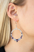 Load image into Gallery viewer, Revolutionary Refinement - Purple and Silver Earrings- Paparazzi Accessories