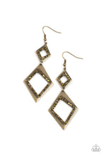 Load image into Gallery viewer, Deco Decoupage - Brass Earrings- Paparazzi Accessories