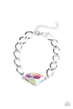 Load image into Gallery viewer, Galactic Grunge - Multicolored Silver Bracelet- Paparazzi Accessories