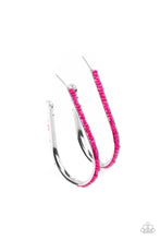 Load image into Gallery viewer, Beaded Bauble - Pink and Silver Earrings- Paparazzi Accessories