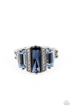 Load image into Gallery viewer, A GLITZY Verdict - Blue and Silver Ring- Paparazzi Accessories