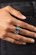 Load image into Gallery viewer, A GLITZY Verdict - Blue and Silver Ring- Paparazzi Accessories