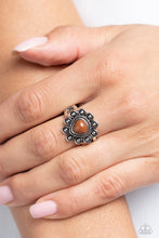 Load image into Gallery viewer, Fruity Frou-Frou - Brown and Silver Ring- Paparazzi Accessories