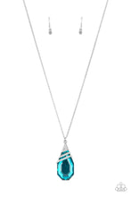 Load image into Gallery viewer, Demandingly Diva - Blue and Silver Necklace- Paparazzi Accessories