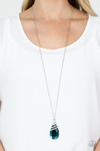 Load image into Gallery viewer, Demandingly Diva - Blue and Silver Necklace- Paparazzi Accessories