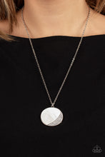 Load image into Gallery viewer, Oceanic Eclipse - White and Silver Necklace- Paparazzi Accessories
