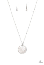 Load image into Gallery viewer, Oceanic Eclipse - White and Silver Necklace- Paparazzi Accessories