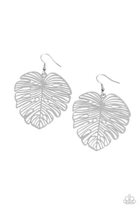 Palm Palmistry - Silver Earrings- Paparazzi Accessories