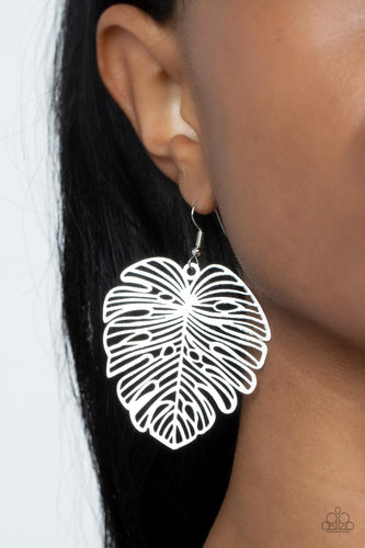 Palm Palmistry - Silver Earrings- Paparazzi Accessories