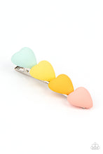Load image into Gallery viewer, HEART to Please - Multicolored Silver Hair Clip- Paparazzi Accessories