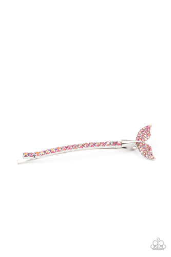 Deep Dive - Pink and Silver Hair Pin- Paparazzi Accessories