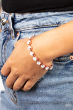 Load image into Gallery viewer, Dreamy Debutante - White and Copper Bracelet- Paparazzi Accessories