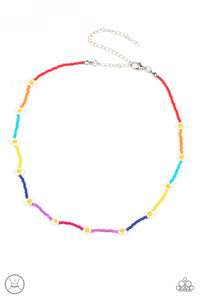 Colorfully Flower Child - Multicolored Necklace- Paparazzi Accessories