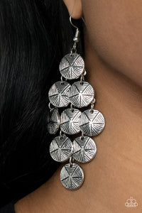 How CHIME Flies - Silver Earrings- Paparazzi Accessories