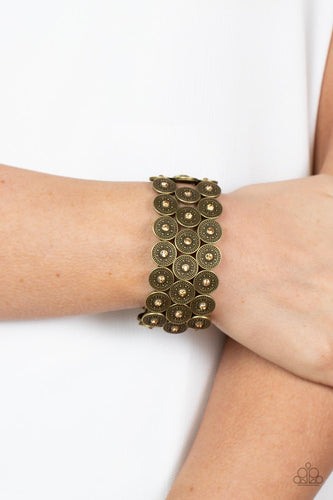 Forgotten Treasure - Brass Bracelet- Paparazzi Accessories