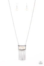 Load image into Gallery viewer, Plateau Pioneer - White and Silver Necklace- Paparazzi Accessories