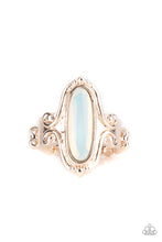 Load image into Gallery viewer, Timelessly Transcendent - White and Rose Gold Ring- Paparazzi Accessories