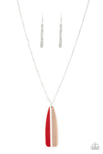 Load image into Gallery viewer, Grab a Paddle - Red and Silver Necklace- Paparazzi Accessories