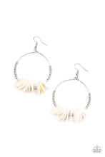 Load image into Gallery viewer, Caribbean Cocktail - White and Silver Earrings- Paparazzi Accessories