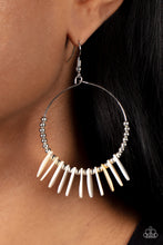 Load image into Gallery viewer, Caribbean Cocktail - White and Silver Earrings- Paparazzi Accessories