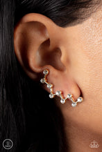 Load image into Gallery viewer, Clamoring Constellations - White and Gold Earrings- Paparazzi Accessories
