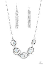 Load image into Gallery viewer, Big Night Out - White and Silver Necklace- Paparazzi Accessories