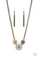 Load image into Gallery viewer, Shine Your Light - Brass and Silver Necklace- Paparazzi Accessories