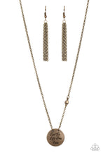 Load image into Gallery viewer, Live The Life You Love - Brass Necklace- Paparazzi Accessories