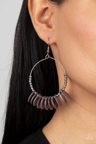 Caribbean Cocktail - Silver Earrings- Paparazzi Accessories