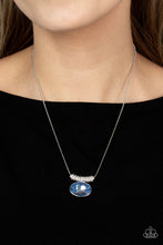 Load image into Gallery viewer, Pristinely Prestigious - Blue and Silver Necklace- Paparazzi Accessories