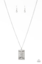 Load image into Gallery viewer, All About Trust - White and Silver Necklace- Paparazzi Accessories