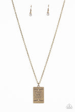 Load image into Gallery viewer, All About Trust - Brass Necklace- Paparazzi Accessories
