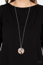 Load image into Gallery viewer, Iridescently Influential - Orange and Silver Necklace- Paparazzi Accessories