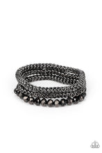 Load image into Gallery viewer, Gutsy and Glitzy - Gunmetal Bracelet- Paparazzi Accessories