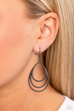 Load image into Gallery viewer, Trendy TIER-Drops - Gunmetal Earrings- Paparazzi Accessories