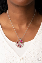 Load image into Gallery viewer, Seasonal Sophistication - Pink and Silver Necklace- Paparazzi Accessories