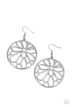 Load image into Gallery viewer, Glowing Glades - Silver Earrings- Paparazzi Accessories