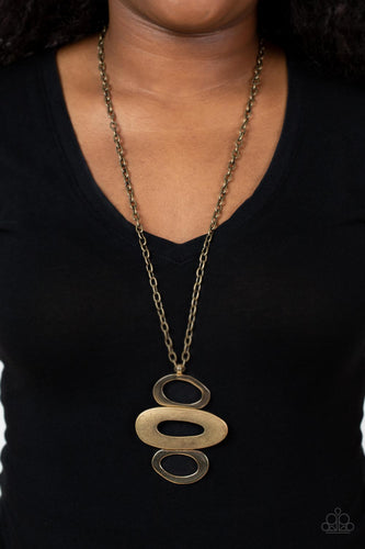 Rare Relic - Gold and Brass Necklace- Paparazzi Accessories