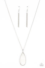 Load image into Gallery viewer, Yacht Ready - White and Silver Necklace- Paparazzi Accessories