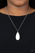Load image into Gallery viewer, Yacht Ready - White and Silver Necklace- Paparazzi Accessories