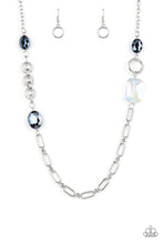 Load image into Gallery viewer, Famous and Fabulous - Blue and Silver Necklace- Paparazzi Accessories