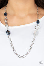 Load image into Gallery viewer, Famous and Fabulous - Blue and Silver Necklace- Paparazzi Accessories